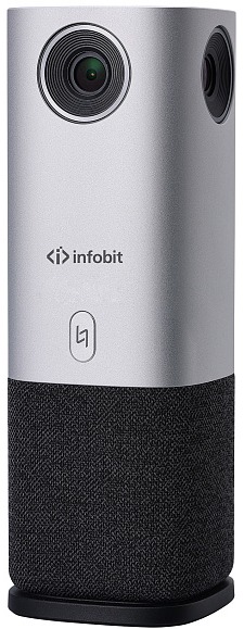 

Камера Infobit iCam 360 All-In-One 360° HOV и 360° спикерфон, 1/3.06 дюйма сенсор SONY. 13 мегапикселей. 4K UltraHD, 3840x2160, iCam 360
