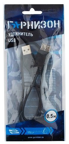 фото Кабель интерфейсный USB 2.0 удлинитель Garnizon GCC-USB2-AMAF-0.5M в Челябинске