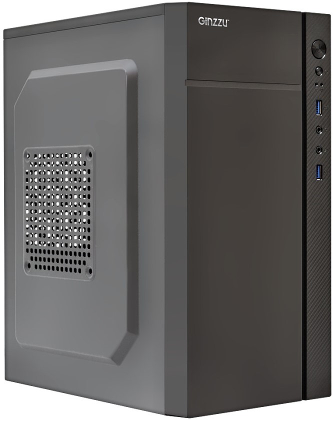 

Корпус mATX Ginzzu B250 без БП, 2*USB 3.0, B250