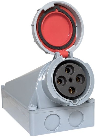 

Розетка стационарная наружная EKF ps-1452-125-380 1452 3Р+РЕ+N 125А 380В IP67, ps-1452-125-380