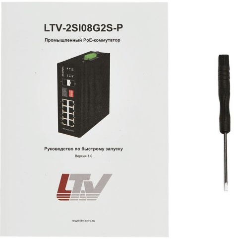 фото Коммутатор промышленный неуправляемый LTV LTV-2SI08G2S-P в Омске