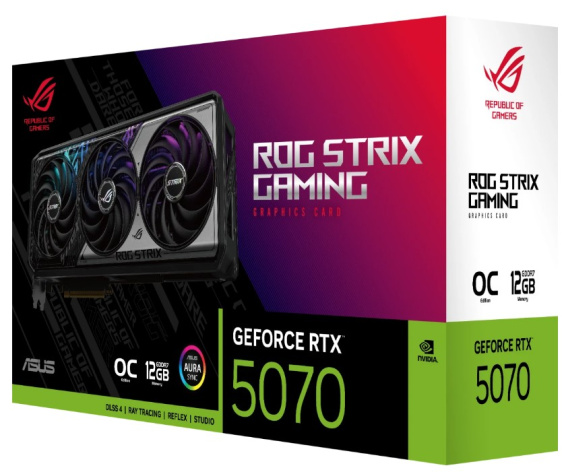 фото Видеокарта ASUS GeForce RTX 5070 ROG STRIX GAMING OC (ROG-STRIX-RTX5070-O12G-GAMING) в Уфе