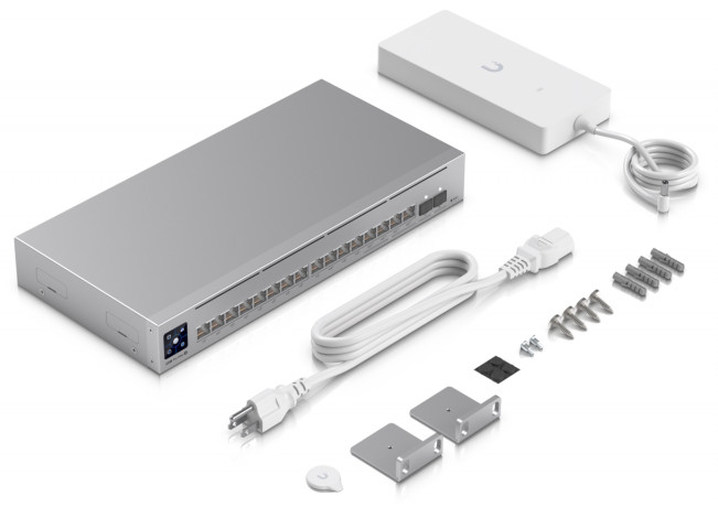 

Коммутатор Ubiquiti USW-Pro-Max-16-PoE 4х2.5G RJ45, 12х1G RJ45, 2х10G SFP+, раздача 180Вт, USW-Pro-Max-16-PoE