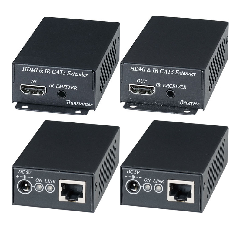 

Комплект SC&T HE02EI для передачи (удлинитель) HDMI сигнала с ИК повторителем по одному кабелю витой пары (HDBaseT). Поддержка версии 1.4a HDMI и HDCP, HE02EI