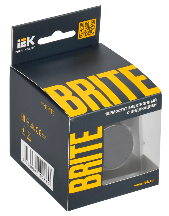 

Термостат электронный IEK BR-RT11-K45 BRITE с индикацией ТС10-1-БрТБ Бронза, BR-RT11-K45