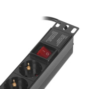 фото Блок розеток Exegate ServerPro PDU-19H008 Al-5C135S-C14-SW