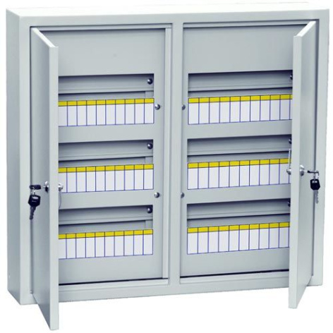 Изображение товара Корпус щит модульного распределения IEK MKM14-N-72-31-Z 72 модулей серый навесной