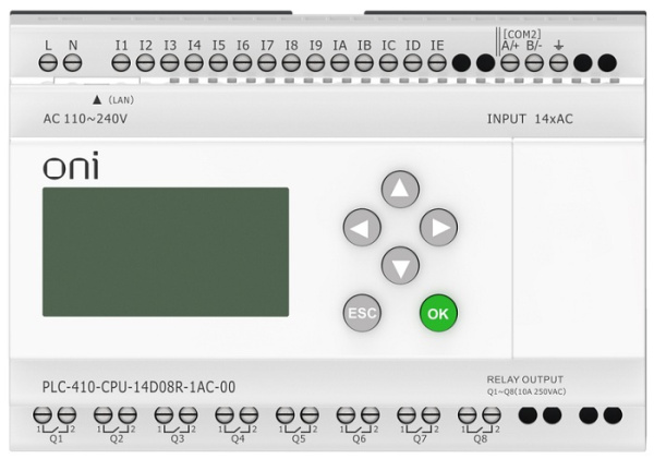 фото Модуль  ONI PLC-410-CPU-14D08R-1AC-00 в Смоленске