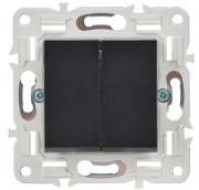 фото Выключатель двухклавишный  IEK SK-V20-0-10-K02
