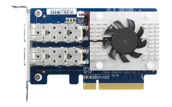 

Сетевая карта QNAP QXG-10G2SF-CX4 10 GbE SFP+, PCIe Gen3 x8, QXG-10G2SF-CX4