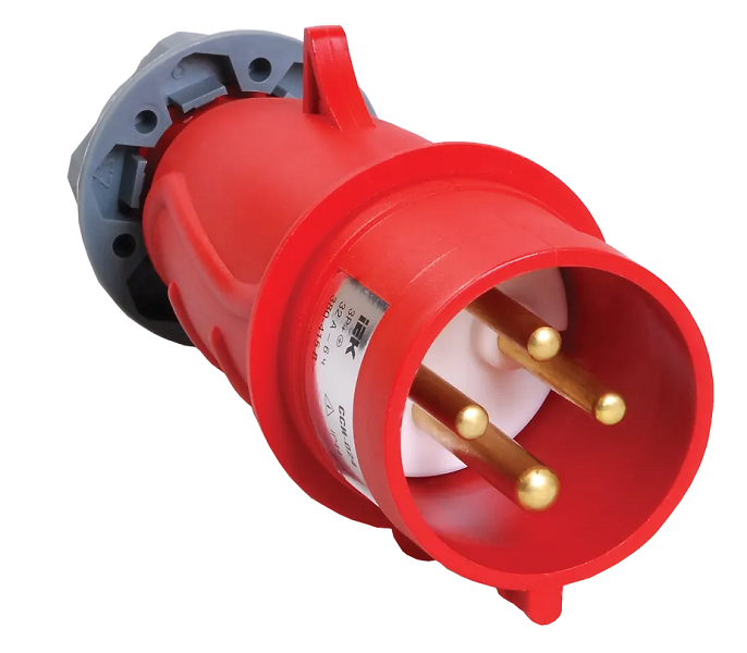 

Вилка IEK PSN02-032-4 эл. каб. 32А 3P+PE 380В IP44 MAGNUM ССИ-024, PSN02-032-4