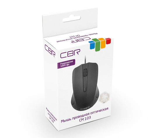 фото Мышь  CBR CM 103 Black в Екатеринбурге