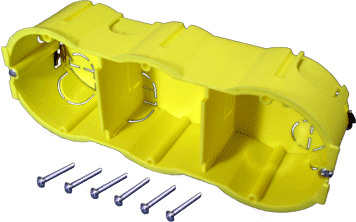 

Коробка TWT TWT-BX45x135-YL подрозеточная в стену для суппорта 45х135, желтая, TWT-BX45x135-YL