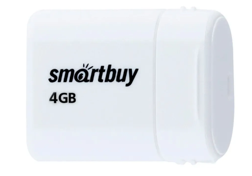 

Накопитель USB 2.0 4GB SmartBuy SB4GBLara-W Lara белый, SB4GBLara-W