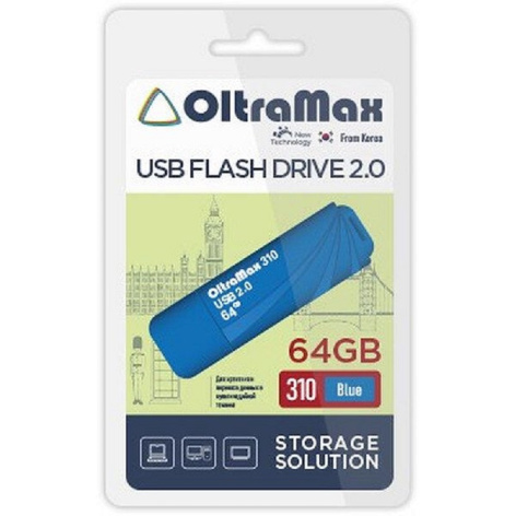 фото Накопитель USB 2.0 64GB OltraMax OM-64GB-310-Blue в Перми