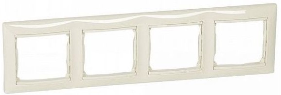 

Рамка Legrand 695634 Valena CLASSIC - 4 поста, горизонтальная, слоновая кость, 695634