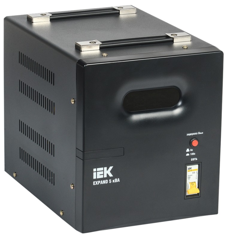 

Стабилизатор напряжения IEK IVS21-1-005-11 однофазный переносной 5кВА EXPAND, IVS21-1-005-11