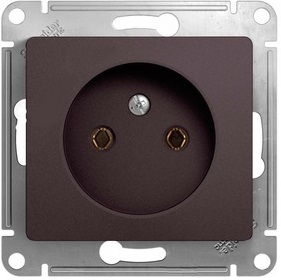 

Розетка Schneider Electric GSL001341 GLOSSA без заземления (графит), GSL001341