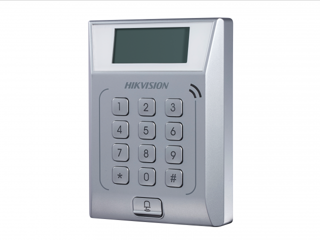 

Терминал HIKVISION DS-K1T802E доступа со встроенным считывателем EM карт, STN экран 128х64; хранилище: 3000 карт, 10000 событий; механическая клавиату, DS-K1T802E