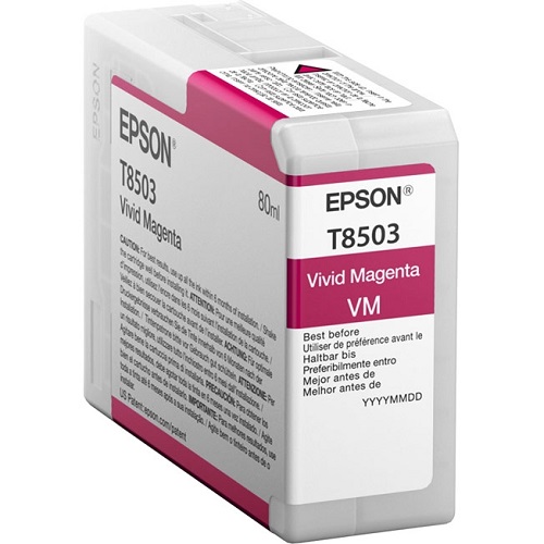 

Картридж Epson C13T850300 для SC-P800 VividMagenta UltraChrome HD 80ml, C13T850300