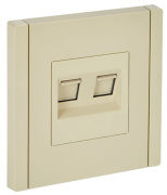 фото Розетка компьютерная IEK FP-K20-2-K10