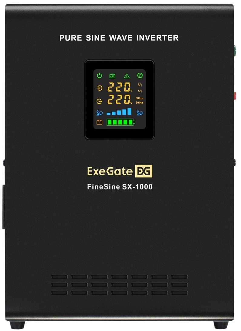 

Комплект Exegate FineSine SX-1000.LCD.AVR.2SH EX296545RUS ИБП EX295997RUS + батарея 45Aч EX285666RUS 1шт (инвертор, синус, для котла, настенный) 1000V, FineSine SX-1000.LCD.AVR.2SH
