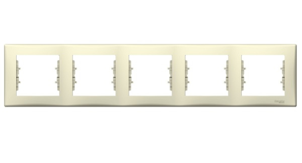 Изображение товара Рамка Schneider Electric SDN5800947 серия Sedna горизонтальная 5 постов