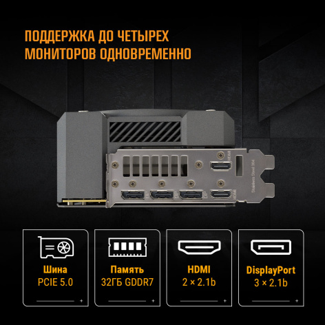 фото Видеокарта ASUS GeForce RTX 5090 TUF GAMING OC (TUF-RTX5090-O32G-GAMING) в Екатеринбурге