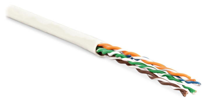 

Кабель витая пара U/UTP 5e кат. 4 пары Hyperline UUTP4-C5E-P24-IN-LSZH-WH-100 24AWG(7х0.20 мм), медь, многожильный (stranded), внутренний, LSZH, нг(C), UUTP4-C5E-P24-IN-LSZH-WH-100