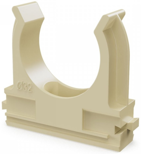 Изображение товара Клипса Промрукав PR13.0113 для крепления труб ПВХ и гофрированных