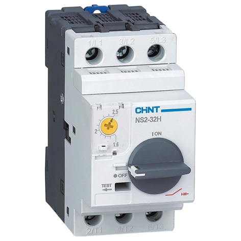 Изображение товара Автоматический выключатель для защиты двигателя CHINT 253598 230 В Магнитный 100 кА
