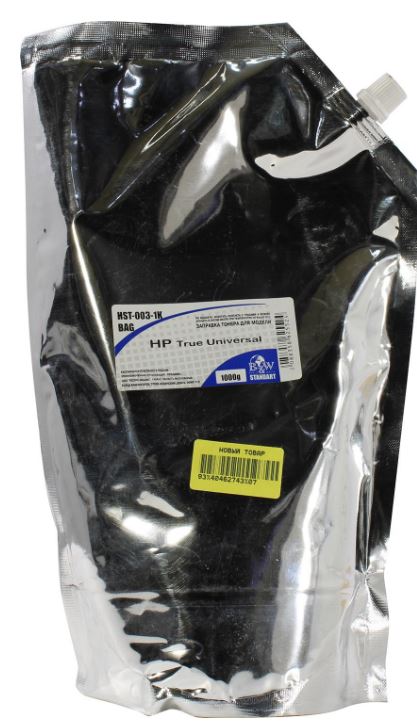 

Тонер B&W (Black&White) HST-003-1K-bag для картриджей Universal CB435A/CE285A/CE278A/CF283A, CRG-712/725/737/728 (пак. 1кг) Standart фас.Россия, HST-003-1K-bag