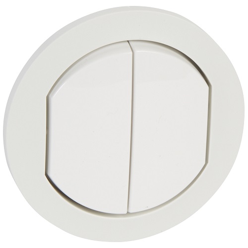 

Панель лицевая Legrand 067802 Celiane - для двойных переключателей 2x067001/31, IP 44, белая, 067802