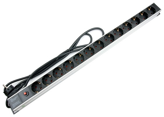 фото Блок розеток 19", 13 розеток Cabeus PDU-13P-F-2EU в Омске