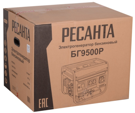 фото Генератор бензиновый Ресанта БГ 9500 Р