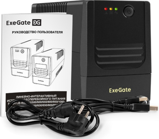 фото Источник бесперебойного питания  Exegate Power NB-800.LED.AVR.4C13.USB в Екатеринбурге