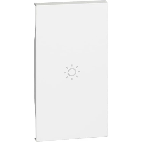 

Панель лицевая BTicino KW01M2A LIVING NOW с символом "лампа" для выключателей и переключателей, 2 модуля, цвет белый, KW01M2A