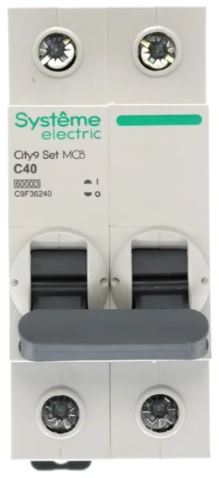 

Автоматический выключатель Systeme Electric C9F36240 City9 Set С 40А 2P 6kA 230В, C9F36240