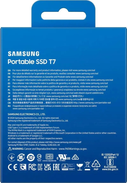 фото Внешний SSD USB 3.2 Gen 2 Type-A Samsung MU-PC4T0T/WW в Красноярске 4000 ГБ