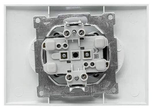 фото Розетка двухместная без заземления в сборе EKF EWR10-102-10 в Челябинске
