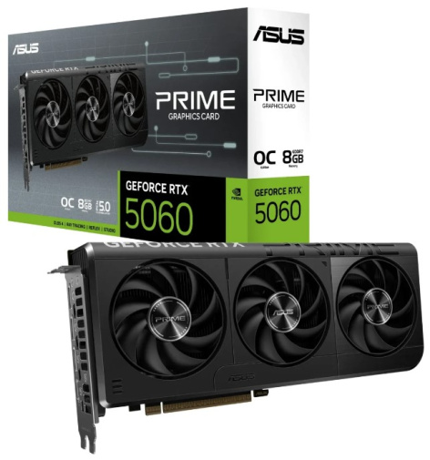 фото Видеокарта ASUS GeForce RTX 5060 PRIME OC (PRIME-RTX5060-O8G) в Уфе