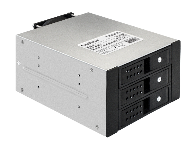 

Корзина для жесткого диска Exegate HS335-02 EX291656RUS универсальная, на 3*3,5"/2.5" SATA HDD, занимает 2*5,25" отсека, RTL, HS335-02
