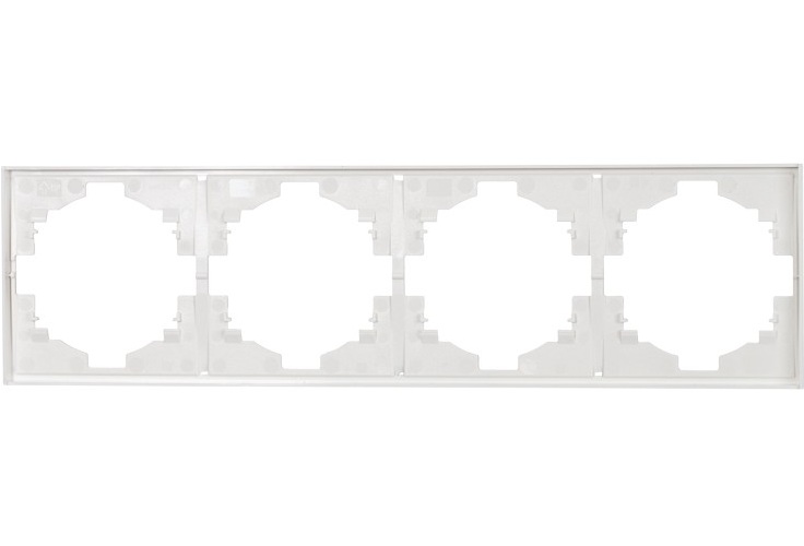 

Рамка четверная KRANZ KR-78-0754-4 MIELE STRONG жемчуг, KR-78-0754-4
