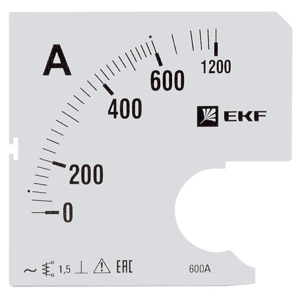 

Шкала сменная EKF s-a961-600 для A961 600/5А-1,5, s-a961-600