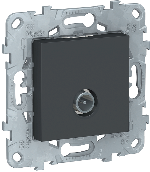 

Розетка Schneider Electric NU546254 UnicaNew, антрацит, TV, одиночная, NU546254