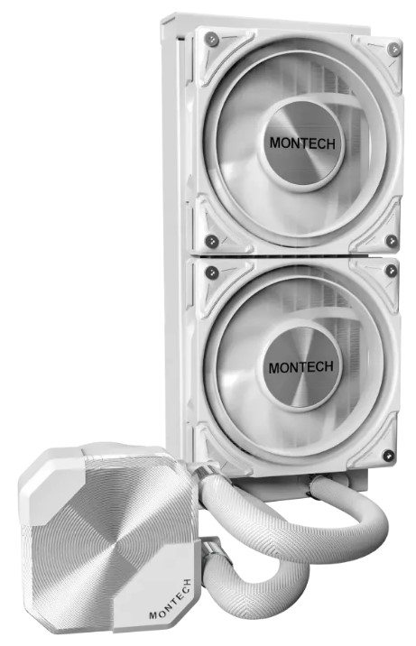 

Система охлаждения жидкостная Montech HyperFlow Silent 240 HS240WH LGA1200/1700/1851/AM4/AM5 (2*120mm, 310W, 800-2200rpm, 72.3CFM, 24.8dBa), HyperFlow Silent 240