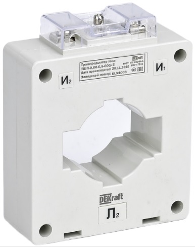 

Трансформатор тока DEKraft 50112DEK ТШП-0,66 0,5S 600/5 10ВА, диаметр 40мм, 50112DEK