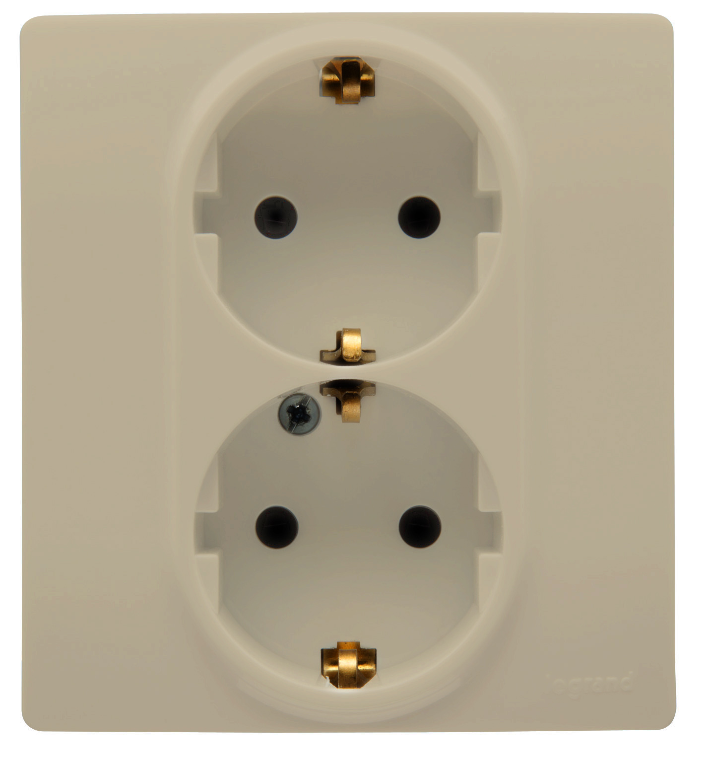 

Розетка Legrand 672323 Etika - 2 x 2К+З, немецкий стандарт, 16 А, 250 В~, слоновая кость, 672323