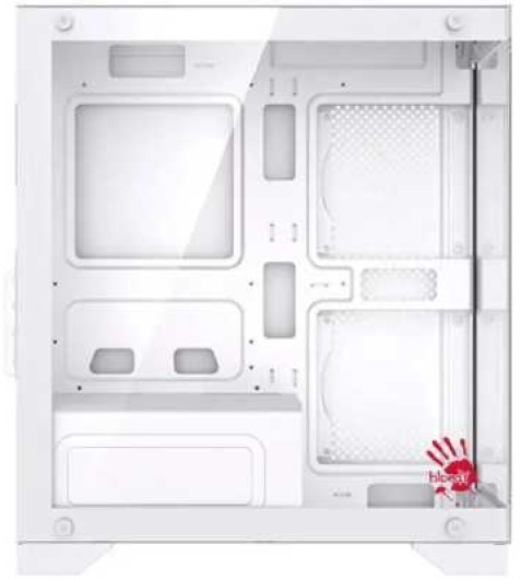 

Корпус mATX Bloody BD-CC105 белый, без БП, боковая панель из закалённого стекла, USB 2.0, USB 3.0, audio, BD-CC105