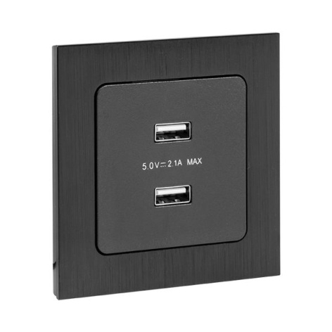 фото Розетка USB двухместная Механизм EKF EZR16-028-10-2USB в Омске